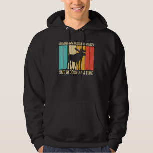 Cool Moose For Women Mom Moose Alaska Moose Elk Hu Hoodie