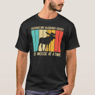 Cool Moose For Women Mom Moose Alaska Moose Elk Hu T-Shirt