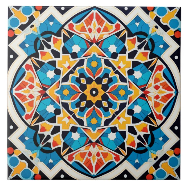 Cool Moroccan style pattern  Ceramic Tile (Front)