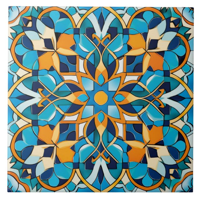 Cool Moroccan style pattern  Ceramic Tile (Front)