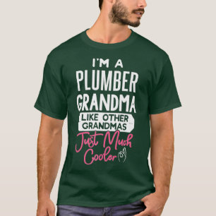 Cool Mothers Day Design Plumber Grandma Premium T-Shirt