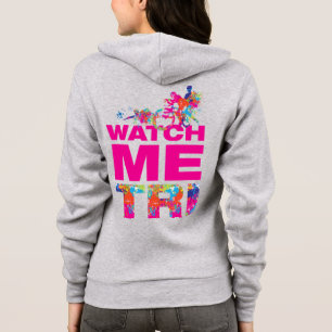 Cool Motivational Quote And Colorful Triathletes Hoodie