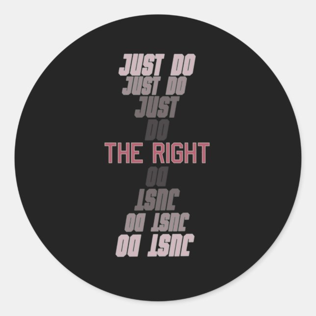 Cool Motivational Quote Sticker1  Classic Round Sticker (Front)