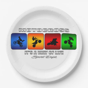 Cool Motocross It Is A Way Of Life Paper Plates