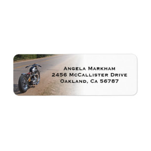 Cool Motorcycle Biker Custom Address Labels
