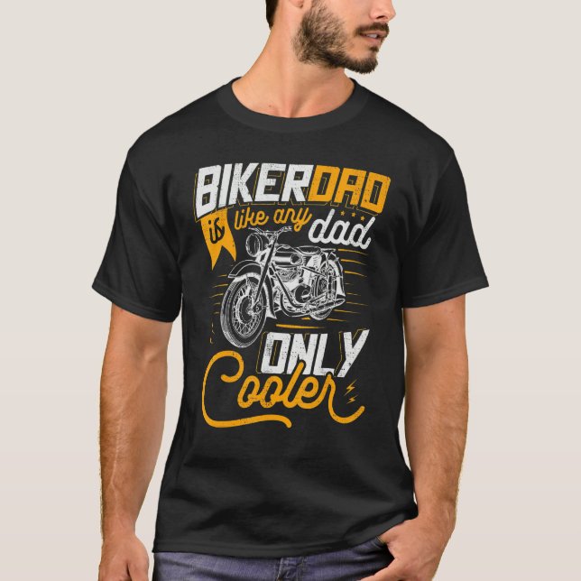 Cool Motorcycle Biker Dad Motorcycling Motorbike R T-Shirt (Front)