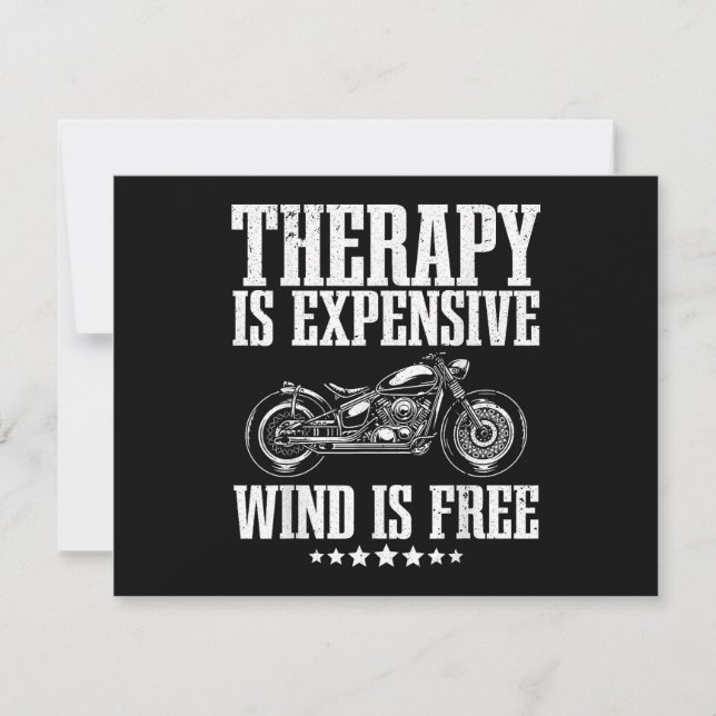 Cool Motorcycle For Men Women Motorcycle Lovers Bi Thank You Card (Front)