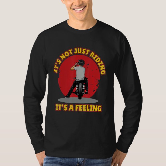 Cool Motorcycle Rider Fast Race Bikes Sports Adven T-Shirt (Front)