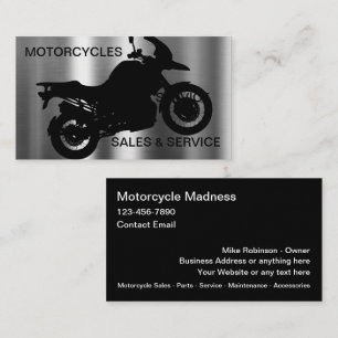 Cool Motorcycle Theme Business Cards