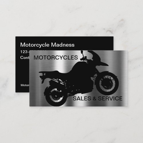 Cool Motorcycle Theme Business Cards