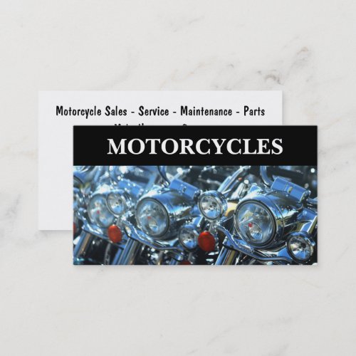 Cool Motorcycles Theme Business Cards