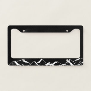 cool Mountain Raised License Plate Frame
