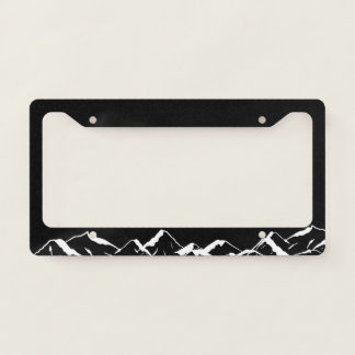 cool Mountain Raised License Plate Frame