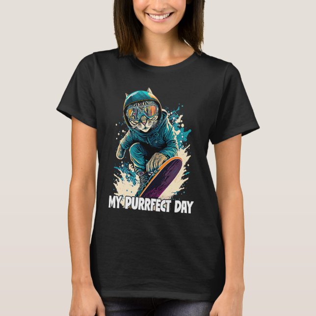 Cool Mountain Skier Snowboard For Men Women Kids S T-Shirt (Front)