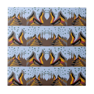 Cool Mountains Ceramic Tile