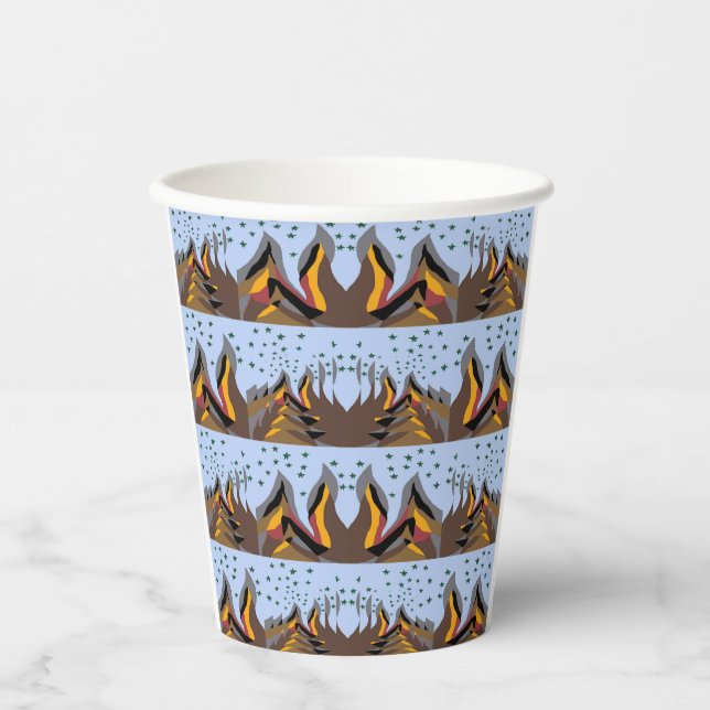 Cool Mountains Paper Cups (Front)
