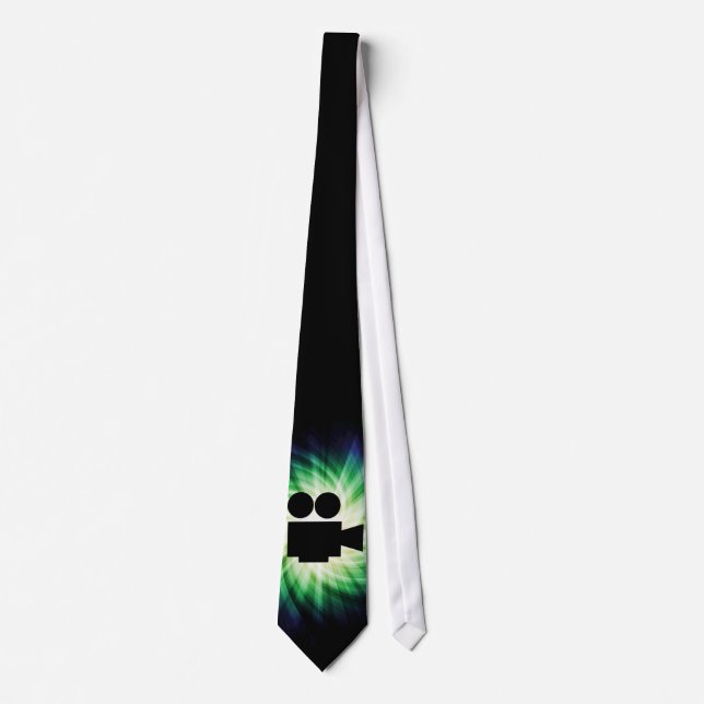Cool Movie Camera; Video Film Neck Tie (Front)