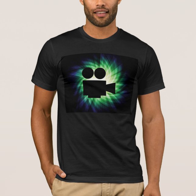 Cool Movie Camera; Video Film T-Shirt (Front)