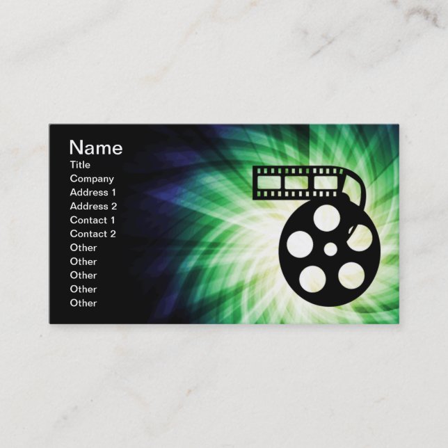 Cool Movie Film Reel Business Card (Front)