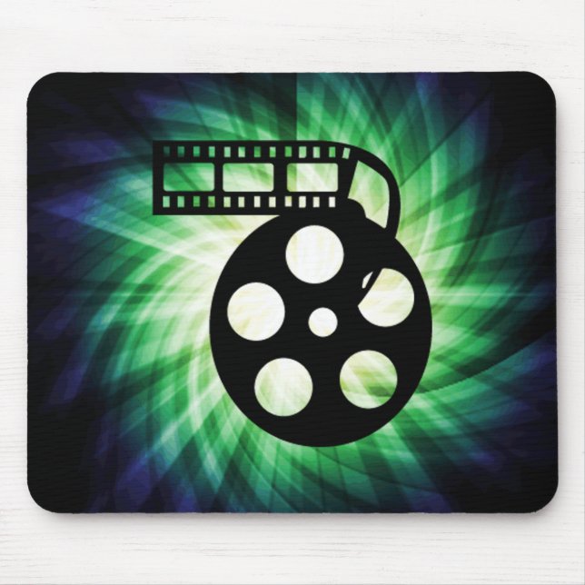 Cool Movie Film Reel Mouse Pad (Front)