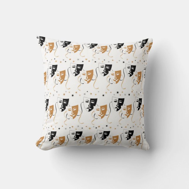 Cool Movie mask pattern home theater pillow (Front)