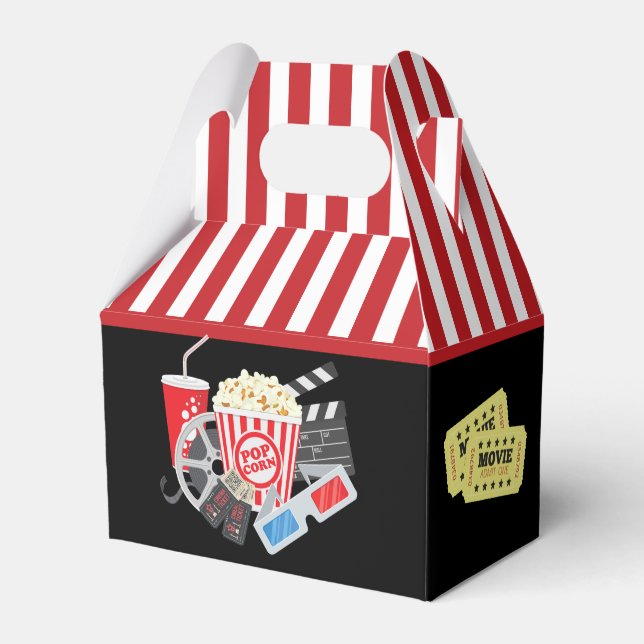 cool movie theater party  favor boxes (Front Side)