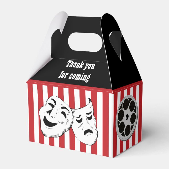 cool Movie theater thank you party Favor Boxes (Front Side)