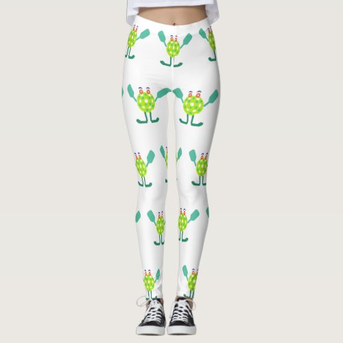 Cool Mr Pickle_ball Pattern Leggings