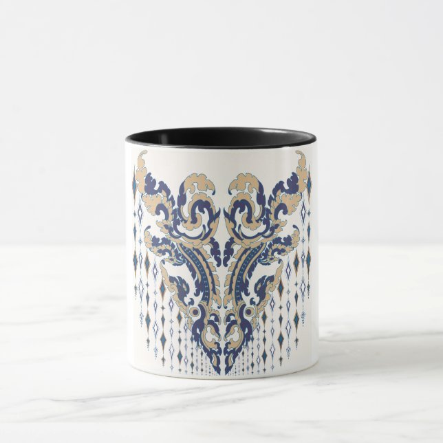Cool mug in fabric pattern design (Center)