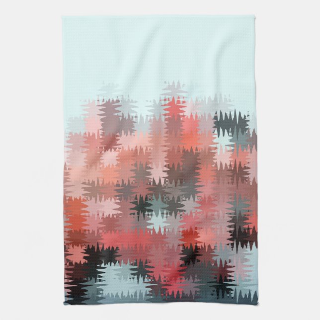 Cool Multi-Color Pattern Kitchen Towel (Vertical)