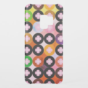 Cool Multi Colored Circles & Pink Clovers Uncommon Samsung Galaxy S9 Case