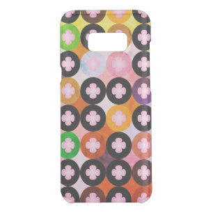 Cool Multi Colored Circles & Pink Clovers Uncommon Samsung Galaxy S8+ Case