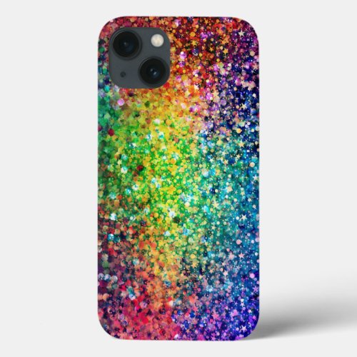 Cool Multicolor Retro Glitter  Sparkles Pattern 2 iPhone 13 Case