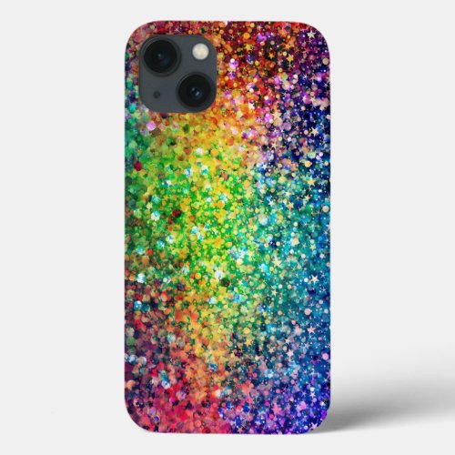 Cool Multicolor Retro Glitter  Sparkles Pattern 2 iPhone 13 Case