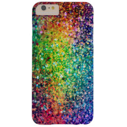Cool Multicolor Retro Glitter &amp; Sparkles Pattern 2 Barely There iPhone 6 Plus Case