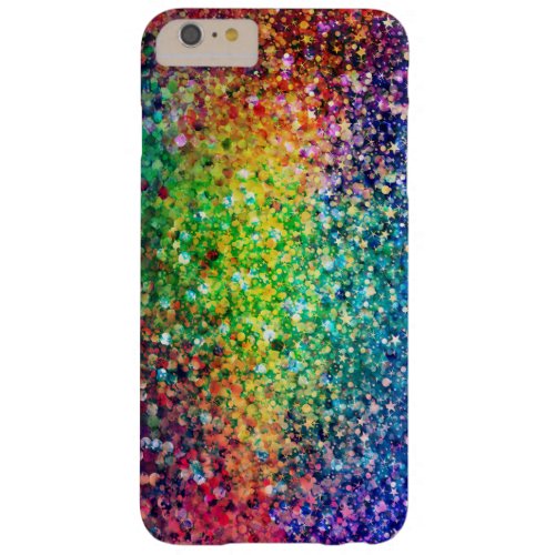 Cool Multicolor Retro Glitter  Sparkles Pattern 2 Barely There iPhone 6 Plus Case
