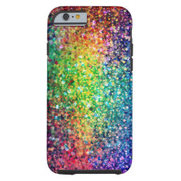 Cool Multicolor Retro Glitter &amp; Sparkles Pattern 2 Tough iPhone 6 Case