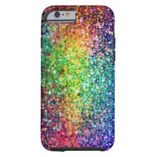 Cool Multicolor Retro Glitter & Sparkles Pattern 2 Tough iPhone 6 Case