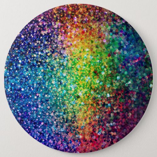 Cool Multicolor Retro Glitter  Sparkles Pattern 2 Pinback Button
