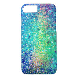 Cool Multicolor Retro Glitter &amp; Sparkles Pattern 3 iPhone 8/7 Case