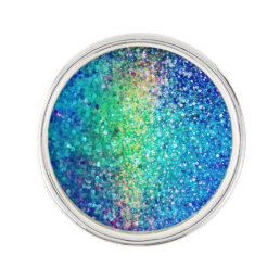 Cool Multicolor Retro Glitter &amp; Sparkles Pattern 4 Lapel Pin