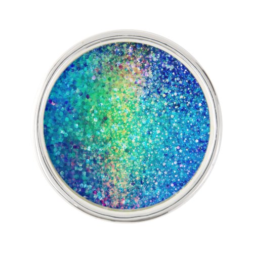 Cool Multicolor Retro Glitter  Sparkles Pattern 4 Lapel Pin