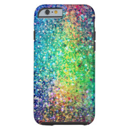 Cool Multicolor Retro Glitter &amp; Sparkles Pattern Tough iPhone 6 Case