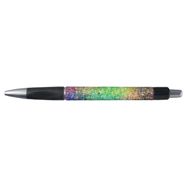 Cool Multicolor Retro Glitter & Sparkles Pattern Pen (Front)
