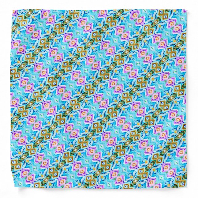 Cool Multicolored Pattern Bandana (Front)