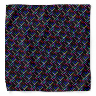 COOL Multicolored Striped Pattern   Bandana