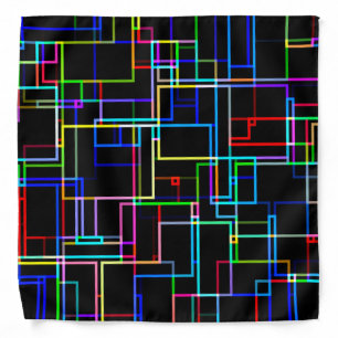 COOL Multicolored Striped Pattern Bandana