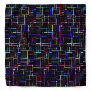 COOL Multicolored Striped Pattern Bandana