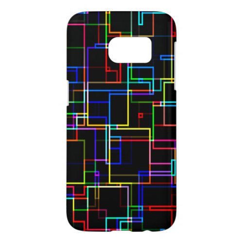 Cool Multicolored Striped Pattern Samsung Galaxy S7 Case
