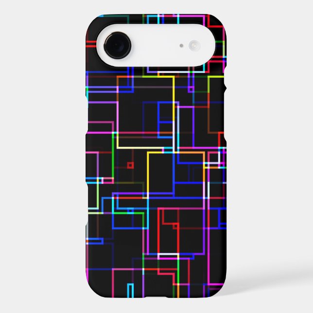 COOL Multicolored Striped Pattern Iphone Case (Back)